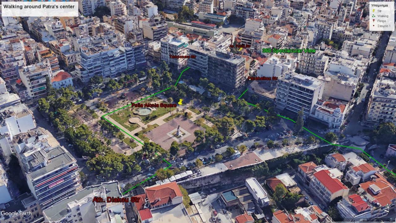 360 Spectacular View Apartamento Patras Exterior foto